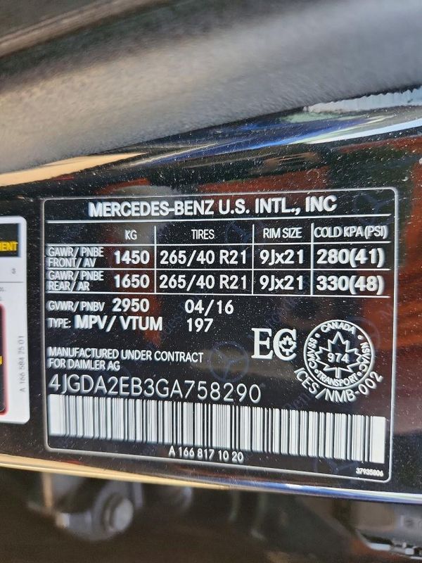 2016 MERCEDES-BENZ GLE GLE350d