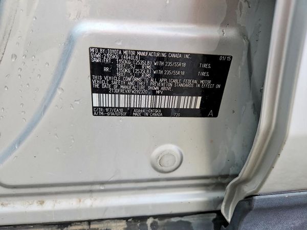2015 TOYOTA RAV4 Limited (G Grade)