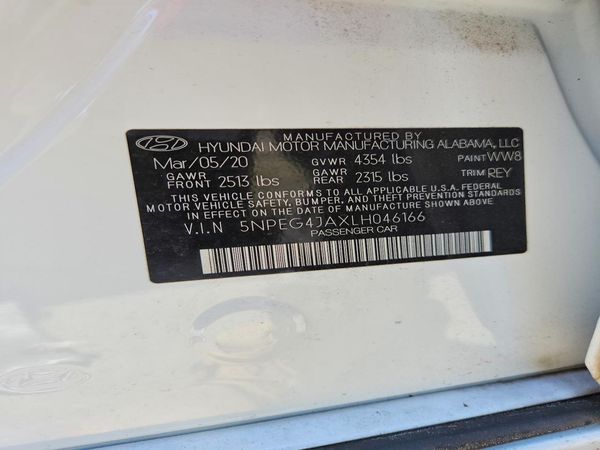 2020 HYUNDAI SONATA SE