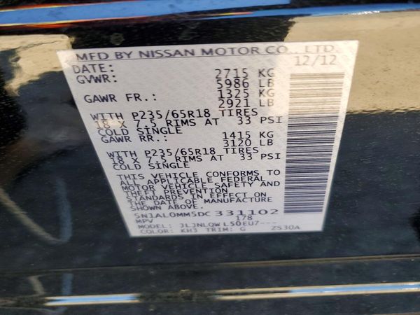 2013 INFINITI JX35
