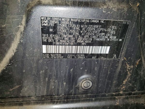 2013 TOYOTA RAV4 Standard