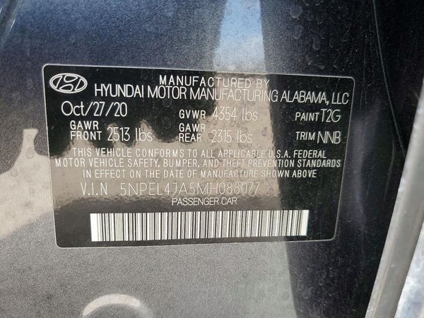 2021 HYUNDAI SONATA SEL