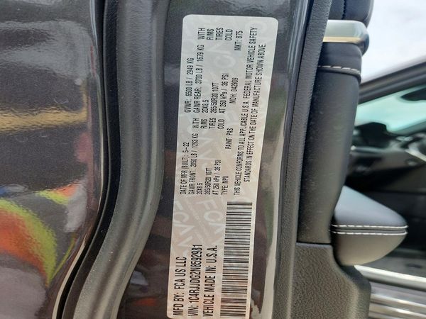 2022 JEEP GRAND CHEROKEE L OVERLAND 4X2