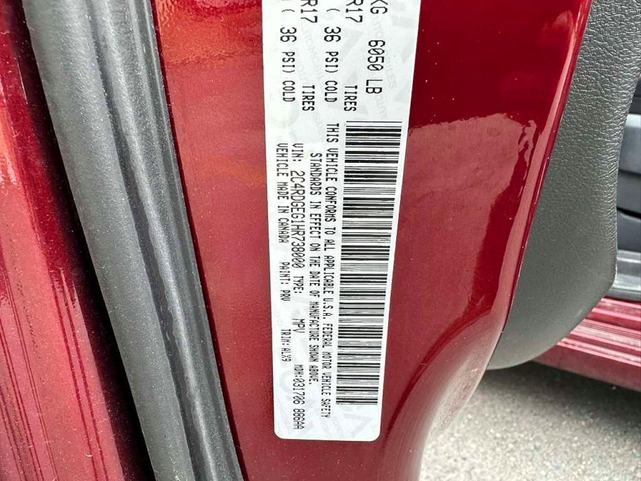 2017 DODGE GRAND CARAVAN GT