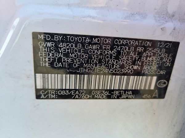 2022 LEXUS IS 350 F Sport