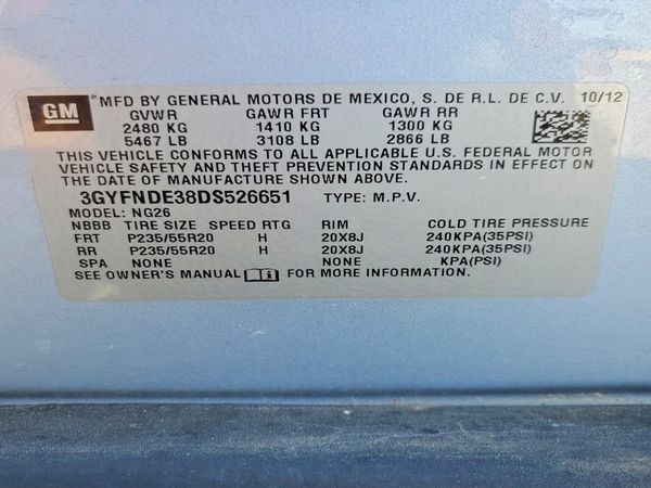 2013 CADILLAC SRX Performance