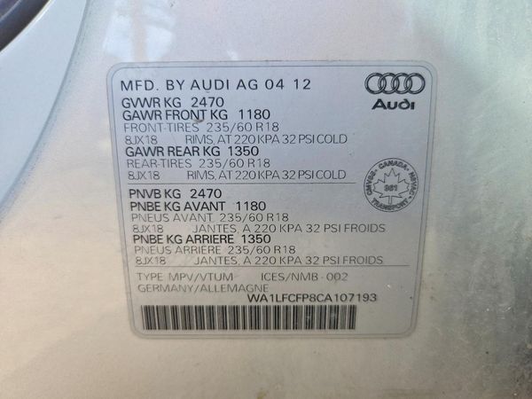 2012 AUDI Q5 Premium Plus