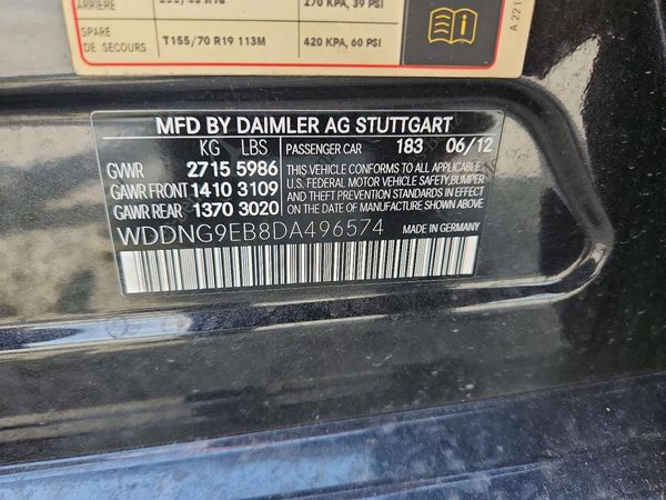 2013 MERCEDES-BENZ S S550V 4-MATIC