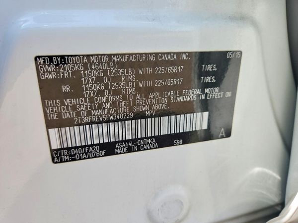2015 TOYOTA RAV4 XLE (M Grade)