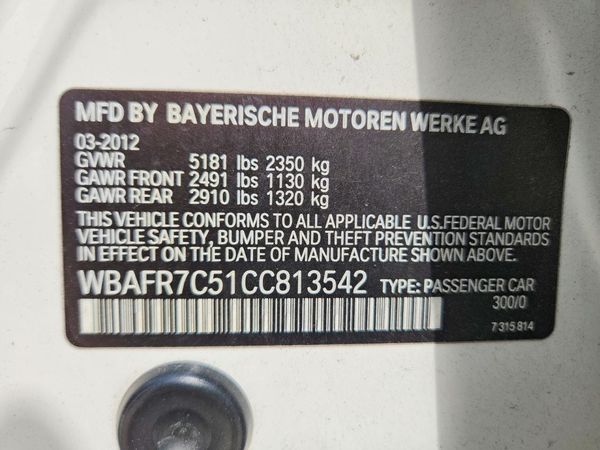 2012 BMW 535