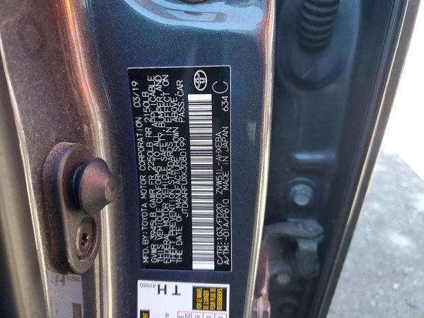 2019 TOYOTA PRIUS L/LE/XLE/LTD.