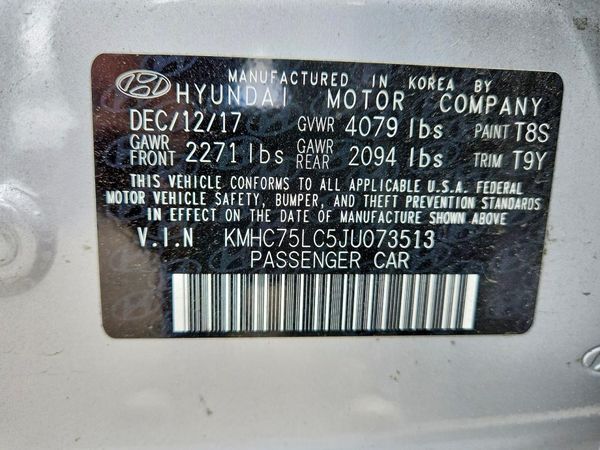 2018 HYUNDAI IONIQ