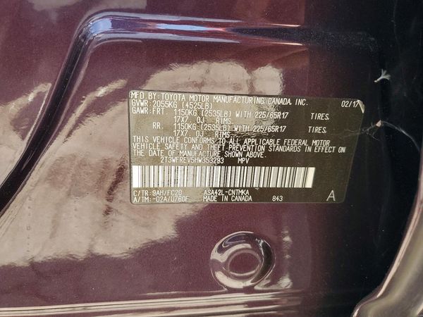 2017 TOYOTA RAV4 XLE