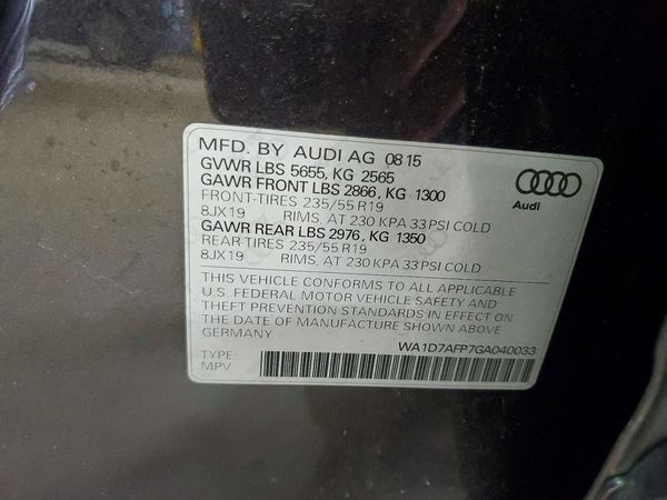 2016 AUDI Q5