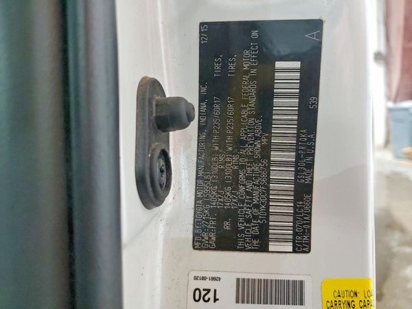 2015 TOYOTA SIENNA