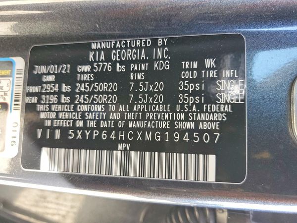 2021 KIA TELLURIDE S