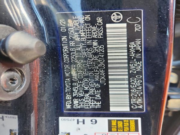 2021 TOYOTA PRIUS