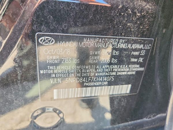 2019 HYUNDAI ELANTRA