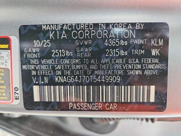 2026 KIA K5 GT-Line