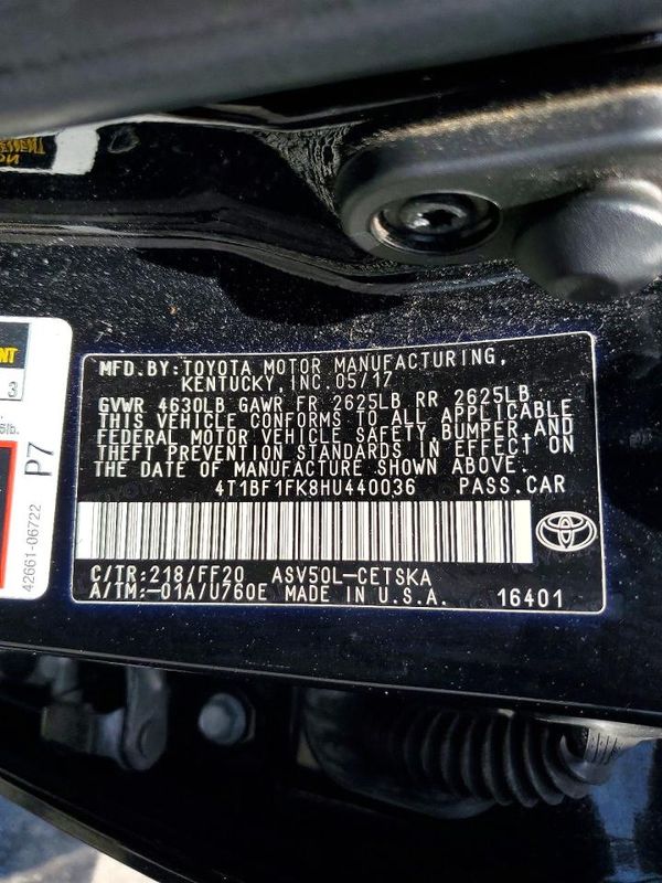 2017 TOYOTA CAMRY LE/SE/XLE/XSE