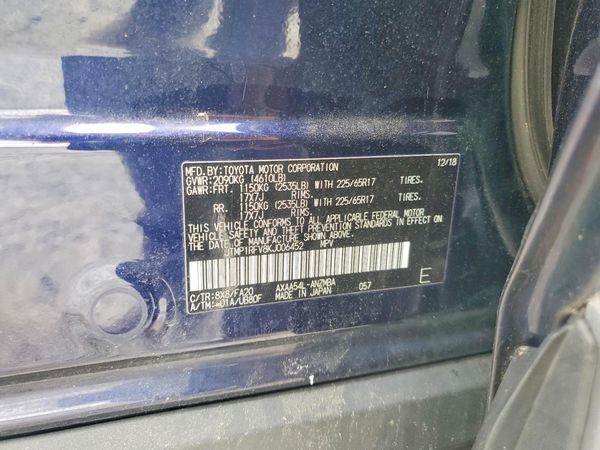 2019 TOYOTA RAV4 XLE / XLE Premium 4WD