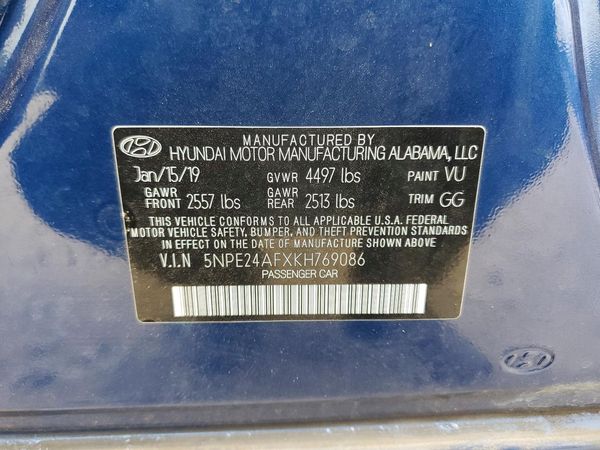 2019 HYUNDAI SONATA Eco Turbo, SE