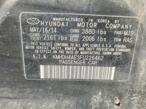 2015 HYUNDAI ELANTRA GLS(Middle)