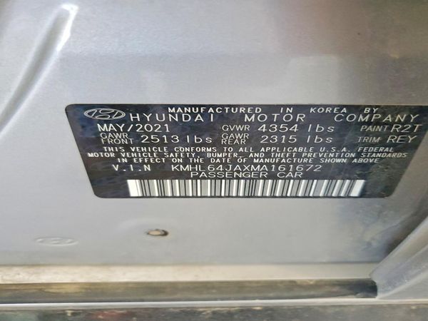 2021 HYUNDAI SONATA SEL