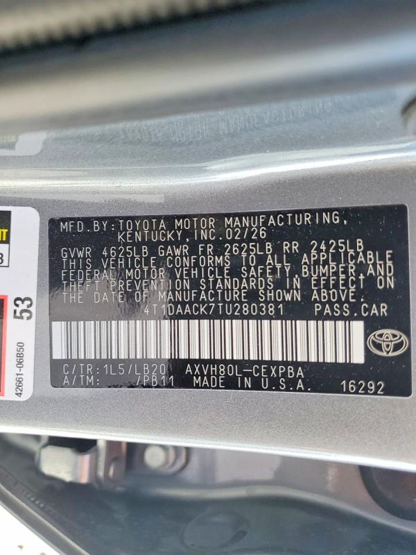 2026 TOYOTA CAMRY