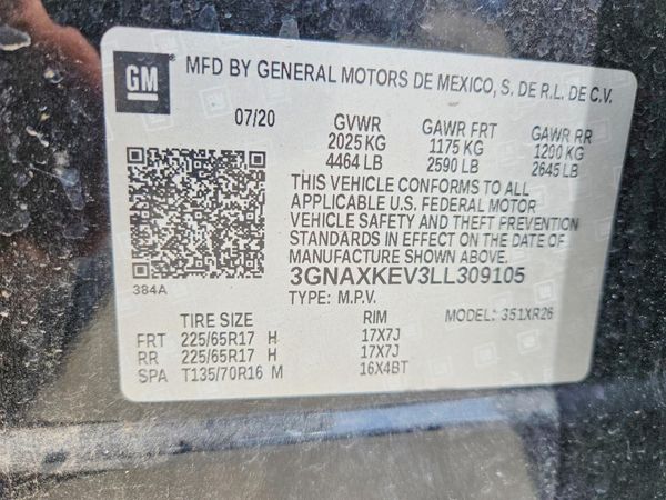2020 CHEVROLET EQUINOX LT (1LT)