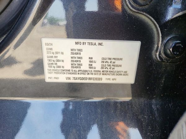 2024 TESLA MODEL Y