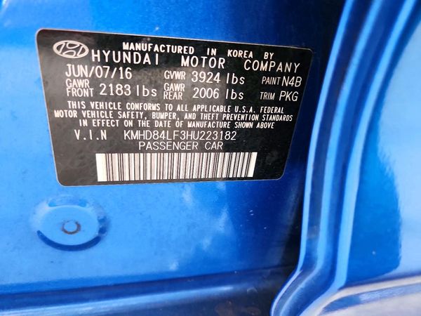 2017 HYUNDAI ELANTRA