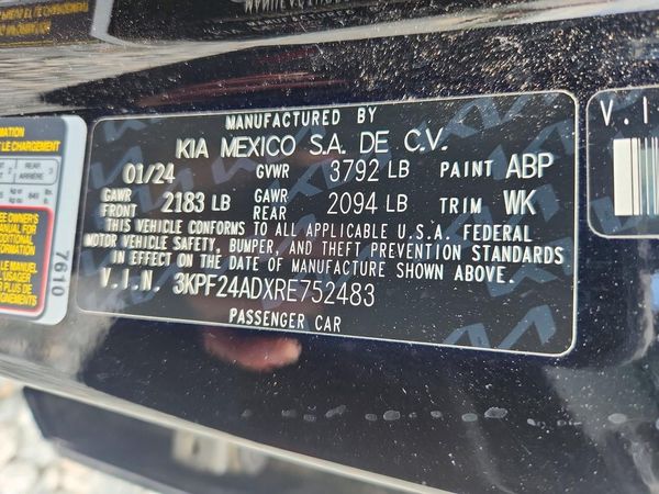 2024 KIA FORTE LX, LXS