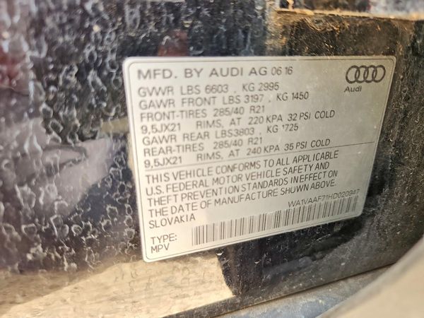 2017 AUDI Q7 quattro Prestige