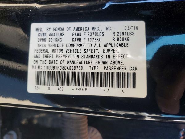 2016 ACURA TLX Base