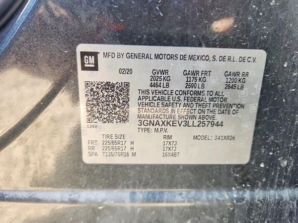 2020 CHEVROLET EQUINOX LT (1LT)
