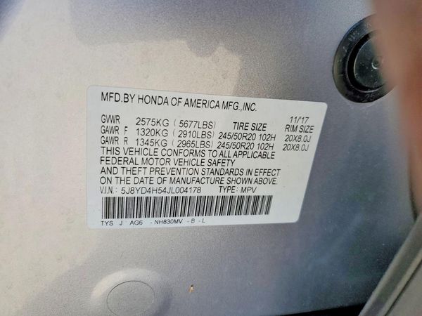 2018 ACURA MDX SH-AWD (Tech)
