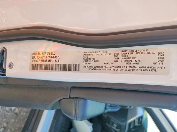 2022 JEEP GRAND CHEROKEE TRAILHAWK 4XE