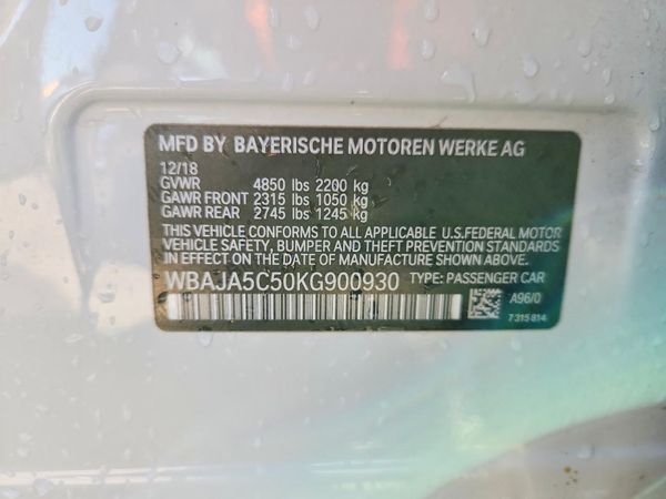 2019 BMW 530