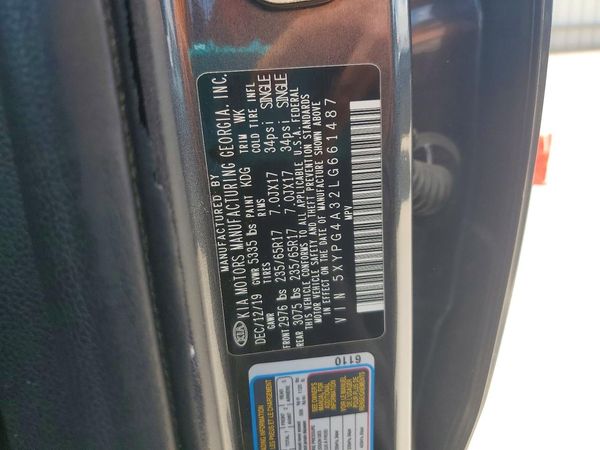 2020 KIA SORENTO L, LX, S