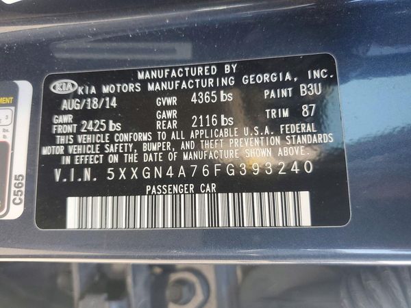 2015 KIA OPTIMA