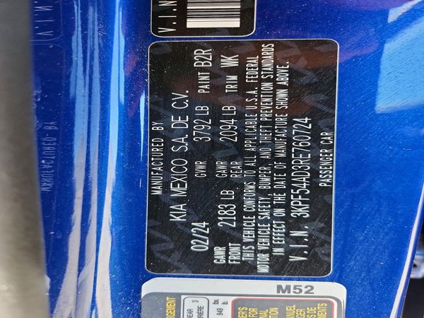 2024 KIA FORTE GT Line