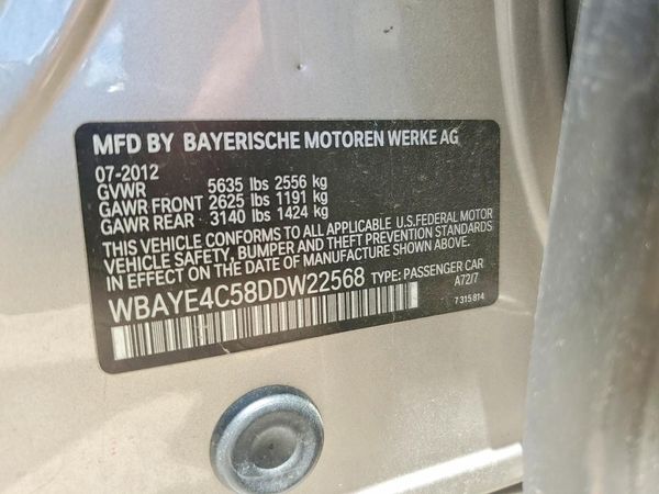 2013 BMW 740