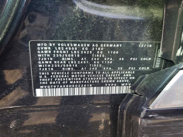 2017 VOLKSWAGEN TIGUAN