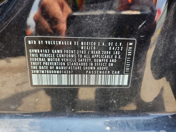 2022 VOLKSWAGEN JETTA SE w/ Sunroof