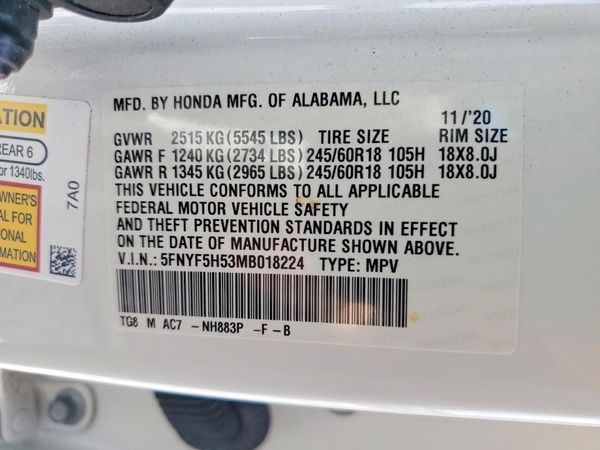 2021 HONDA PILOT EX-L