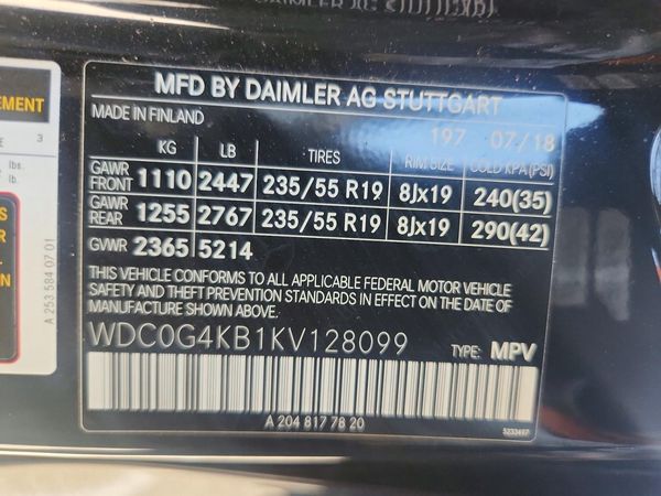 2019 MERCEDES-BENZ GLC GLC 300-4M
