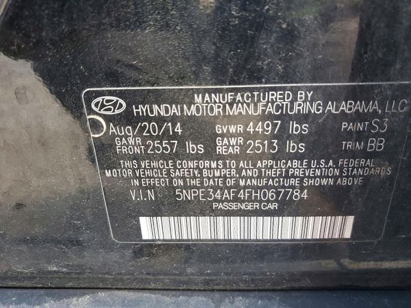 2015 HYUNDAI SONATA