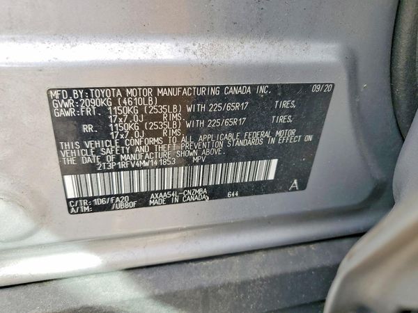 2021 TOYOTA RAV4 XLE
