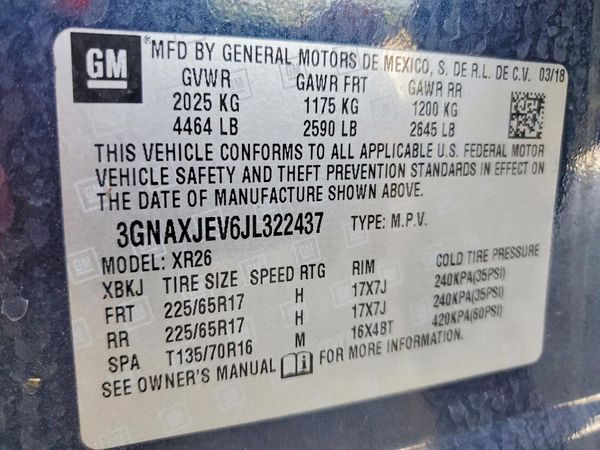 2018 CHEVROLET EQUINOX LT (1LT)
